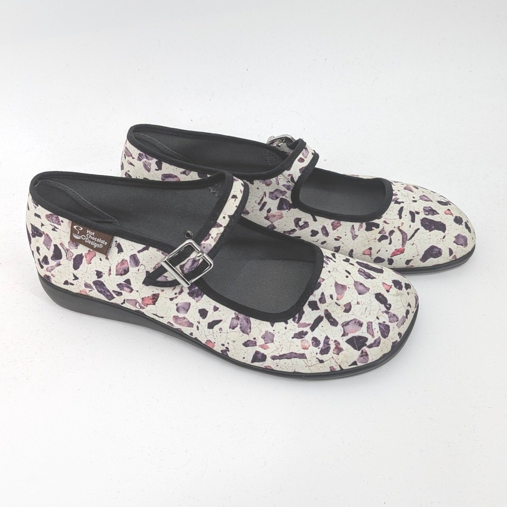 Chocolaticas Hot Chocolate Design Mary Jane Flats Women 36 Multicolor Artsy